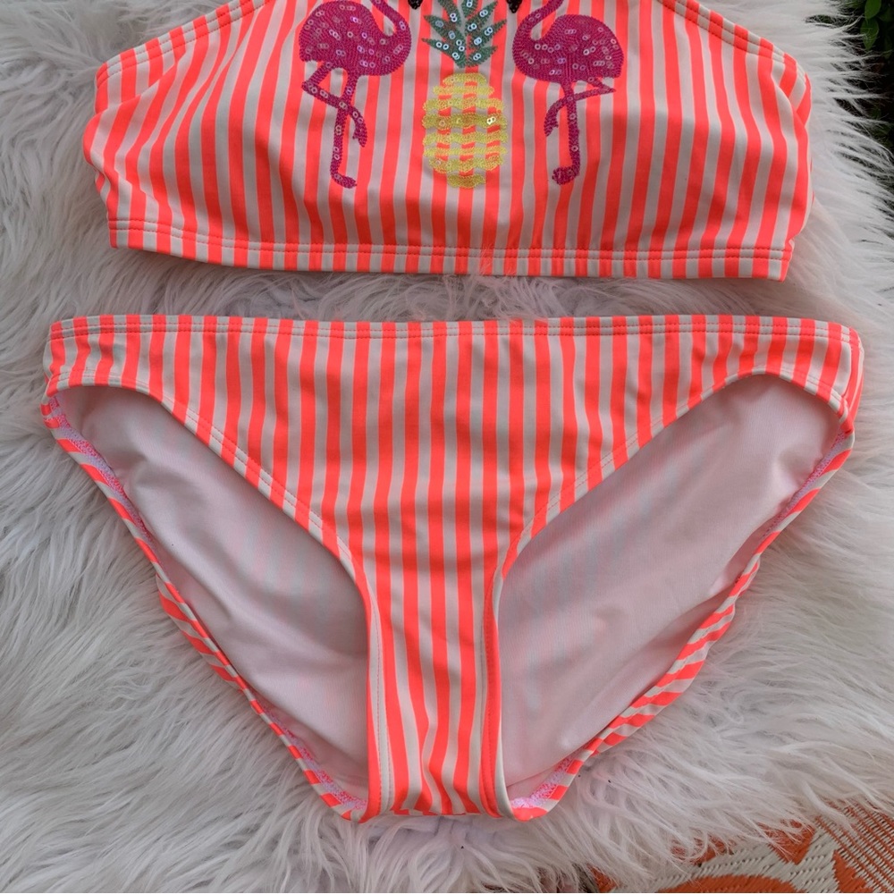 Coco Rave Flamingo Striped Bikini - Picture 3 of 8